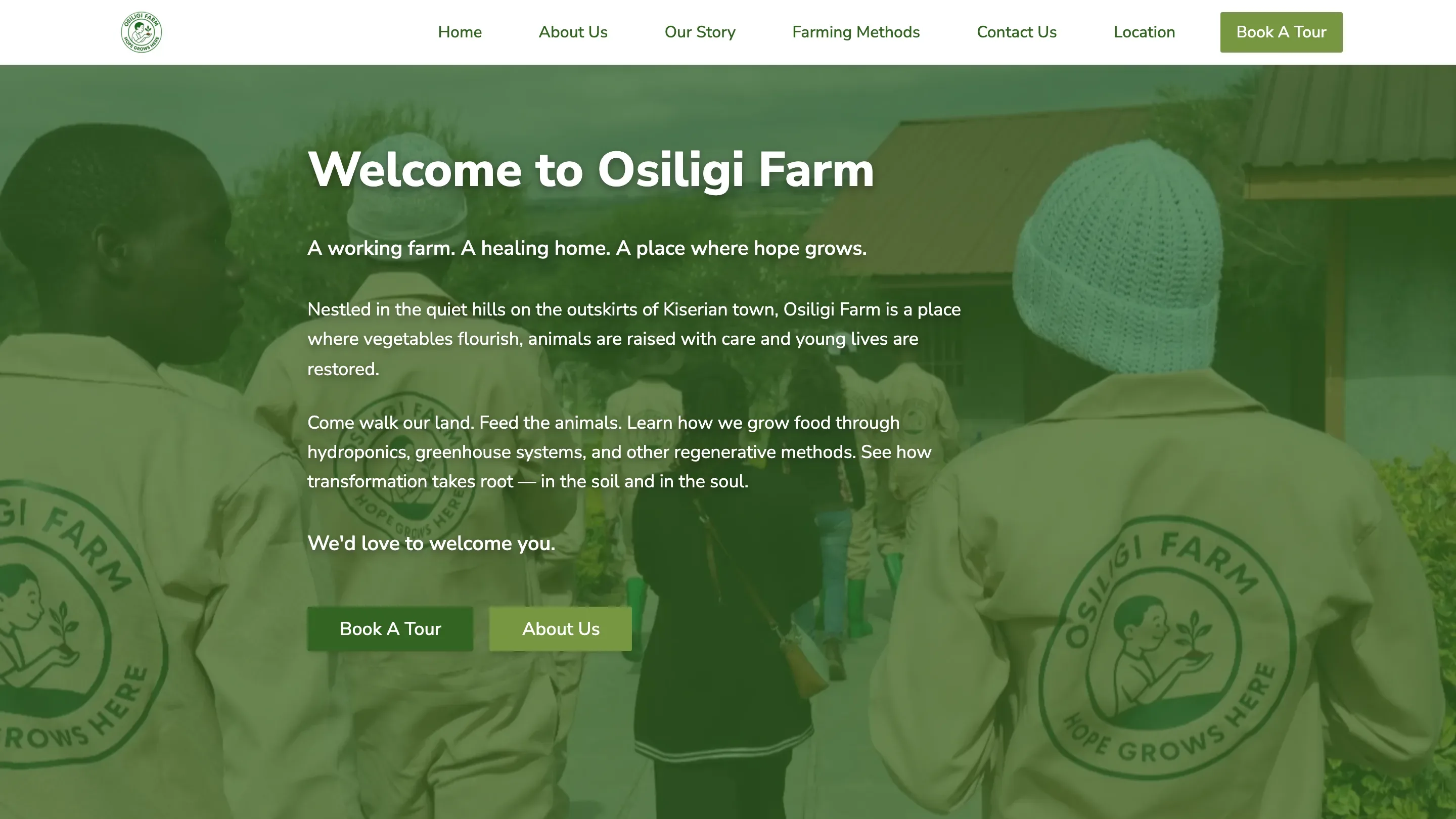 Osiligi Farm website