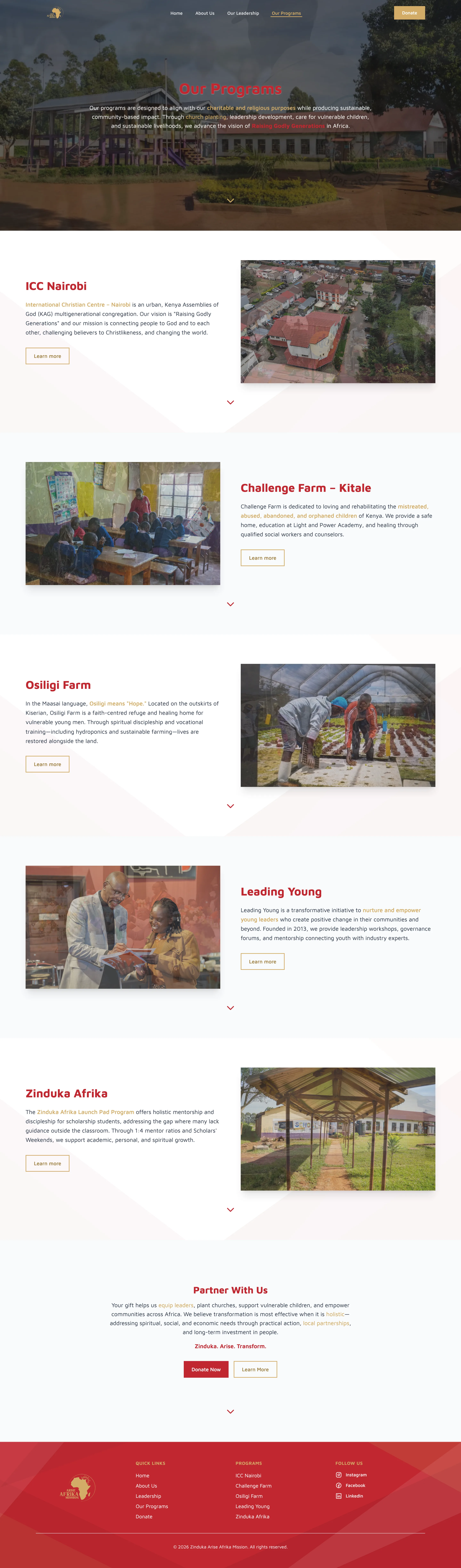 Programs screenshot
